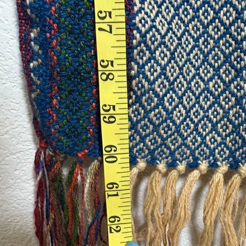 Sumaj Alpaca Multicolor Weave Geometric Pattern. Very Soft, Colorful.‎ Peru